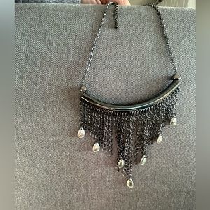 Steve Madden black and silver necklace